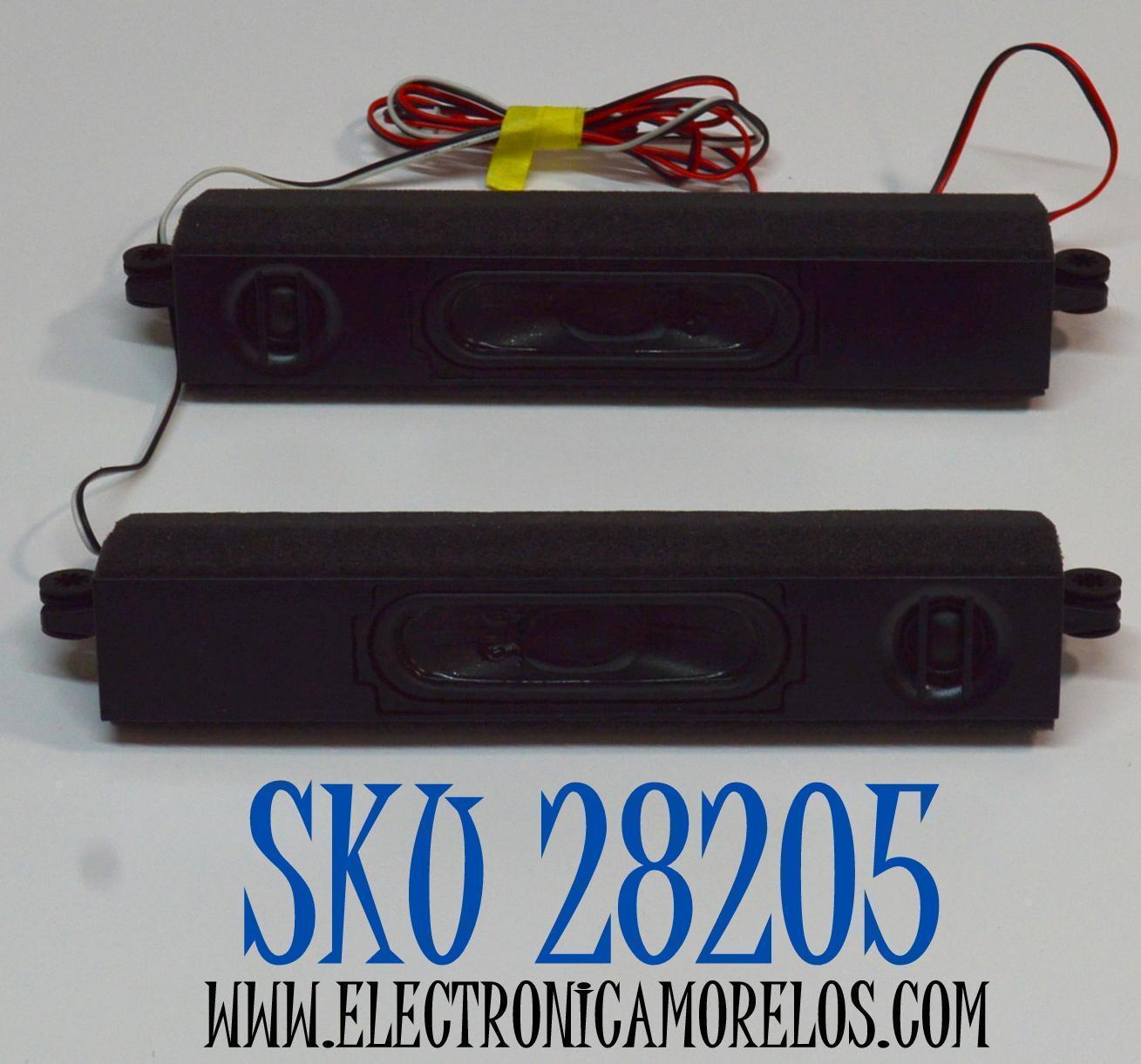 KIT DE BOCINAS ORIGINAL PARA TV ONN 2 PIEZAS / NUMERO DE PARTE MTC70 / MODELO 100044717 75"