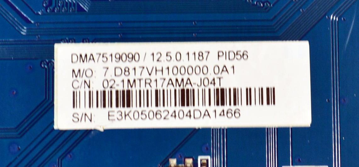 MAIN ORIGINAL PARA TV PHILIPS 4K UHD HDR ROKU TV / NUMERO DE PARTE 02-1MTR17AMA-J04T / CV817-VH / 7.D817VH100000.0A1 / DMA7519090 / PANEL LVU550CSDX E0987 / MODELO 55PUL6673/F7 - Imagen 2