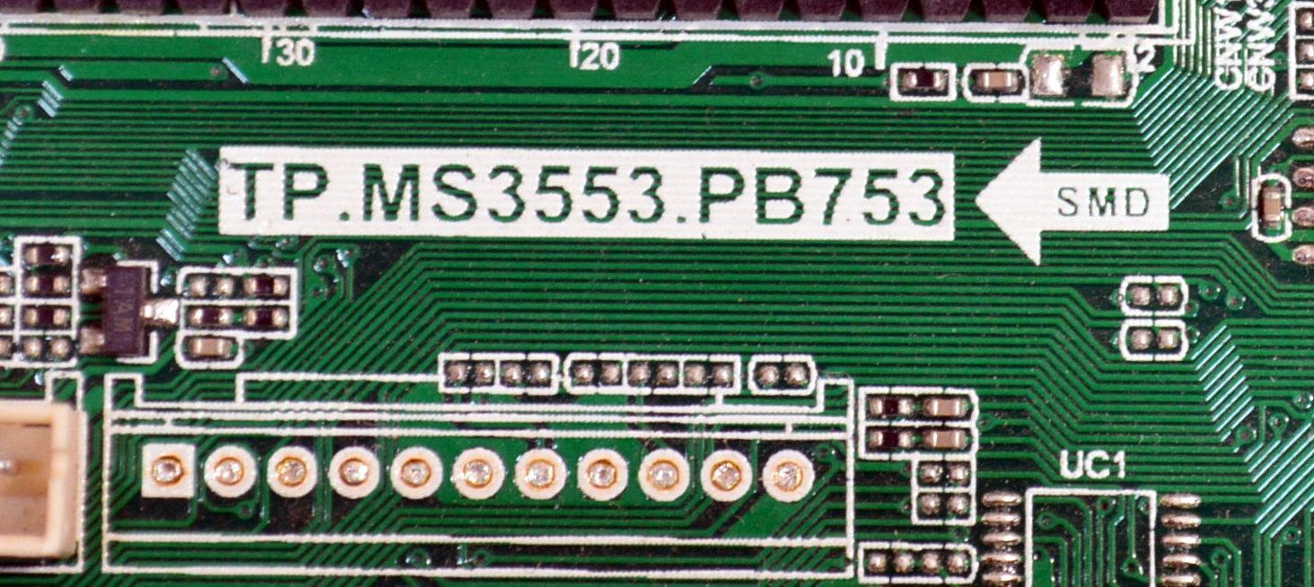 MAIN FUENTE COMBO ORIGINAL PARA TV SCEPTRE FULL HD / NUMERO DE PARTE X405BV-FSRR / TP.MS3553.PB753 / T201708105B / 8142123352087 / U17083780 / DISPLAY JE400D3HE1N / MODELO X405BV-FSR / H40 MATV53DD - Imagen 3