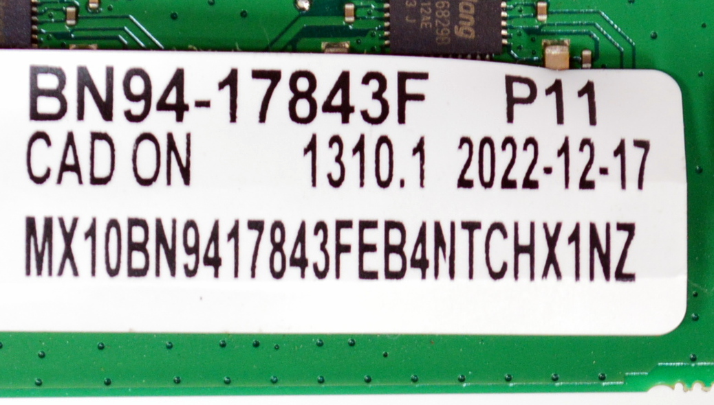 MAIN ORIGINAL PARA TV SAMSUNG / NUMERO DE PARTE BN94-17843F / BN97-19791E / K058C-D36A / DFVC2234 / BN9417843F / PANEL CY-QD085FHAV1H / DISPLAY ST8461D01-5 VER.2.1 / MODELO QN85LS03BAFXZA - Imagen 2