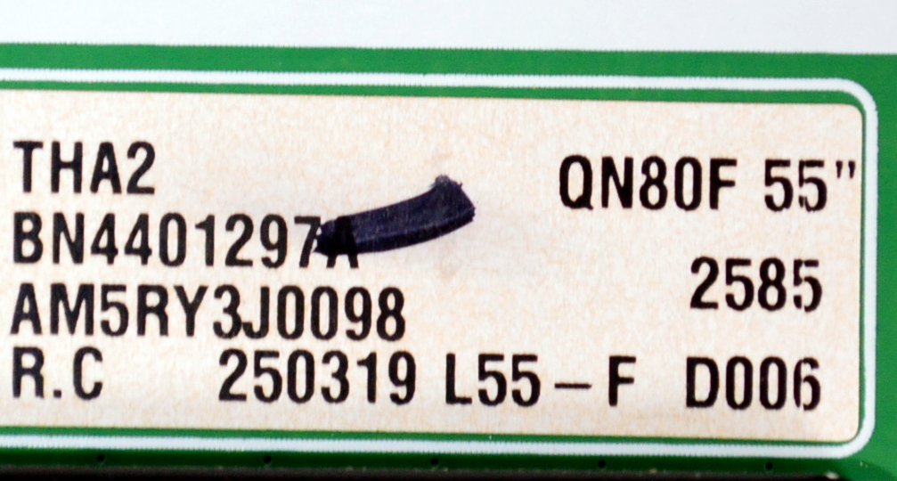 T-CON ORIGINAL PARA TV SAMSUNG / NUMERO DE PARTE BN44-01297A / L55S8NC_FHS / BN4401297A / PANEL CY-TF055RMHV1H / DISPLAY ST546AD20-D V2.1 / BN96-60403A / MODELO QN55QN80FDFXZA / QN55QN80FDFXZA CA01 - Imagen 2