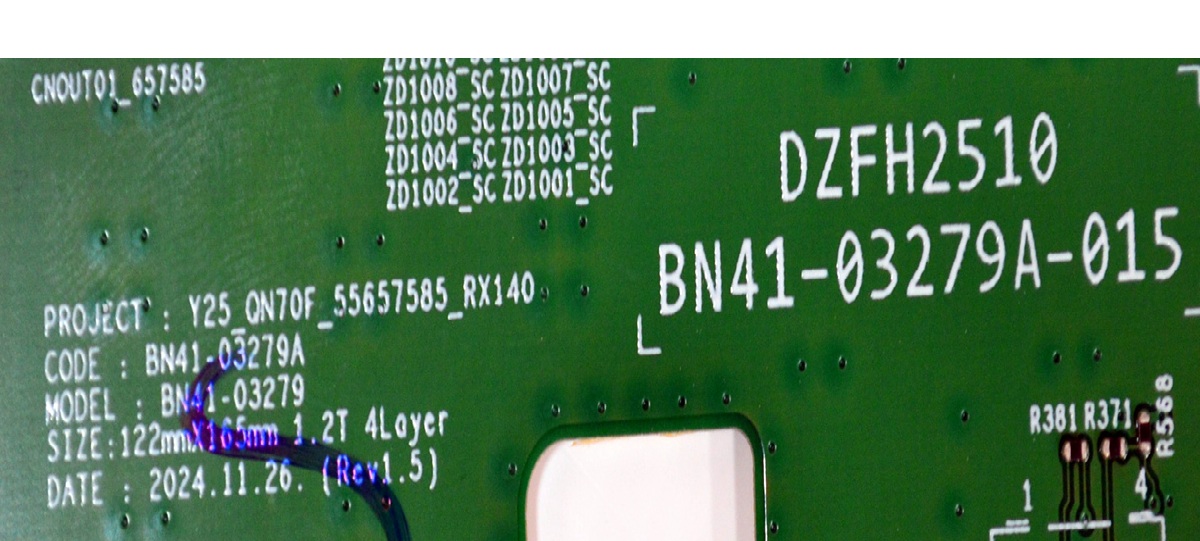 LED DRIVER ORIGINAL PARA TV SAMSUNG / NUMERO DE PARTE BN94-18542A / BN41-03279A / BN41-03279 / BN97-21871A / DZFH2510 / BN41-03279A-015 / BN9418542A / PANEL CY-QF065RMAV1H / DISPLAY T650QVN08.V / BN96-60292A / MODELO QN65LS03FWDXZA / QN65LS03FWDXZA AA01 - Imagen 4