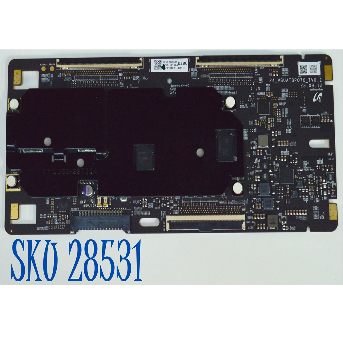 T-CON ORIGINAL PARA TV SAMSUNG / NUMERO DE PARTE BN96-58110A / 24_VBUATBPO7X_TV0.2 / LJ94-52447E / PANEL CY-AD077FMLV4H / MODELO QN77S90DDFXZA / QN77S90DDFXZA FJ02