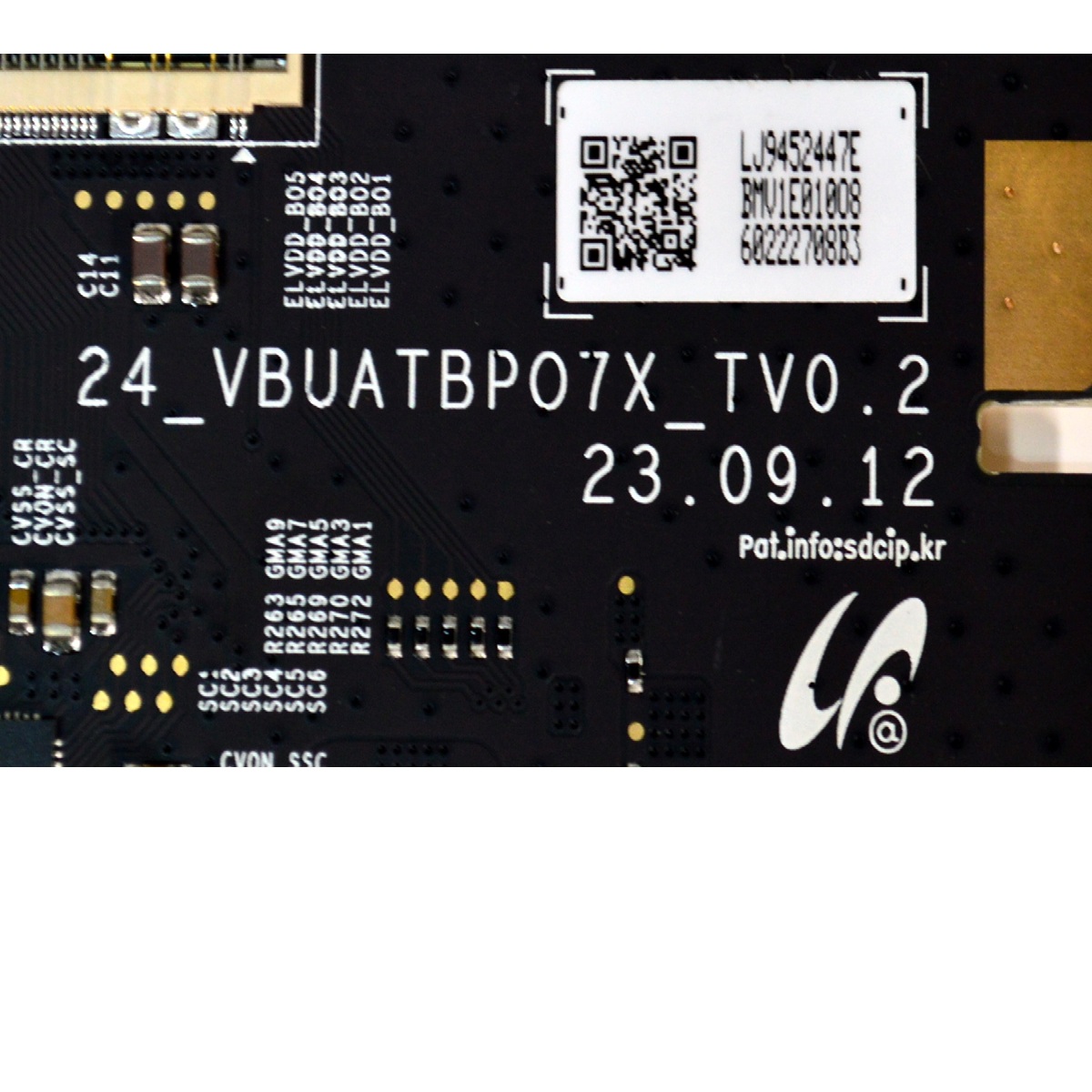 T-CON ORIGINAL PARA TV SAMSUNG / NUMERO DE PARTE BN96-58110A / 24_VBUATBPO7X_TV0.2 / LJ94-52447E / PANEL CY-AD077FMLV4H / MODELO QN77S90DDFXZA / QN77S90DDFXZA FJ02 - Imagen 3