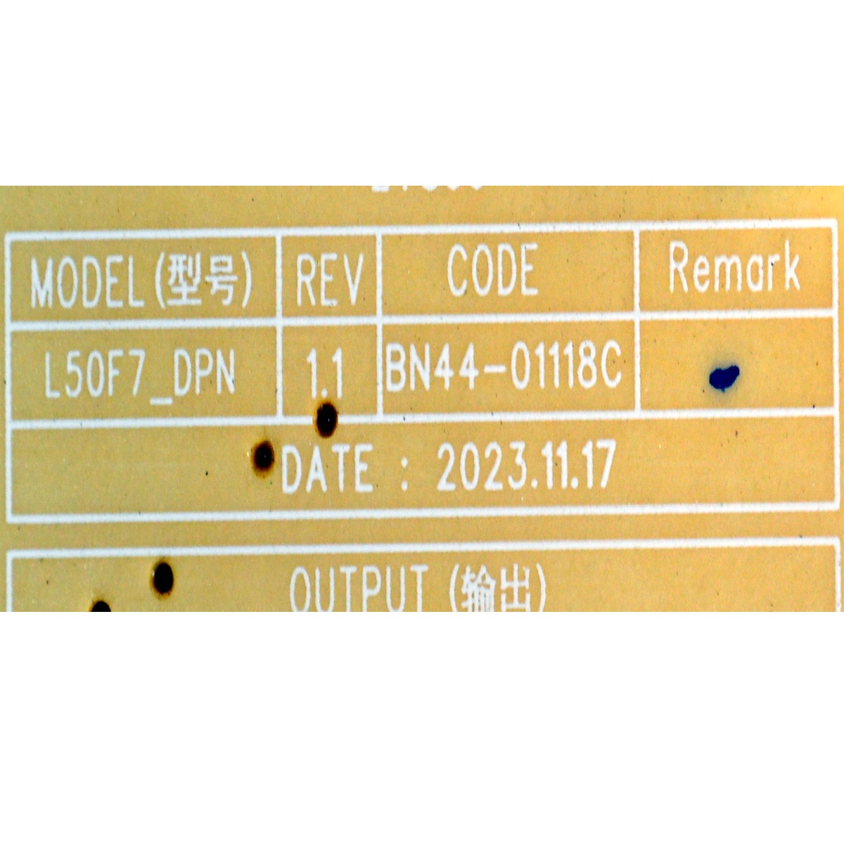 FUENTE DE PODER ORIGINAL PARA TV SAMSUNG / NUMERO DE PARTE BN44-01118C / L50F7_DPN / BN4401118C / PANEL CY-QD050HHCV1H / DISPLAY T500QVN04.E / MODELO QN50LS03DDFXZA - Imagen 3
