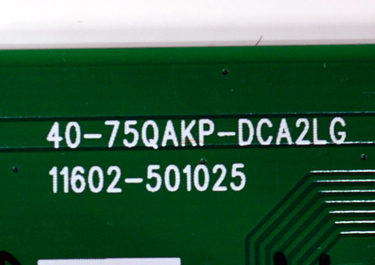 LED DRIVER ORIGINAL PARA TV TCL / NUMERO DE PARTE 30835-000217 / 40-75QAKP-DCA2LG / 11602-501025 / V8-E75QAKP-LC / PANEL LVU750NDHL / MODELO 75QM851G - Imagen 2