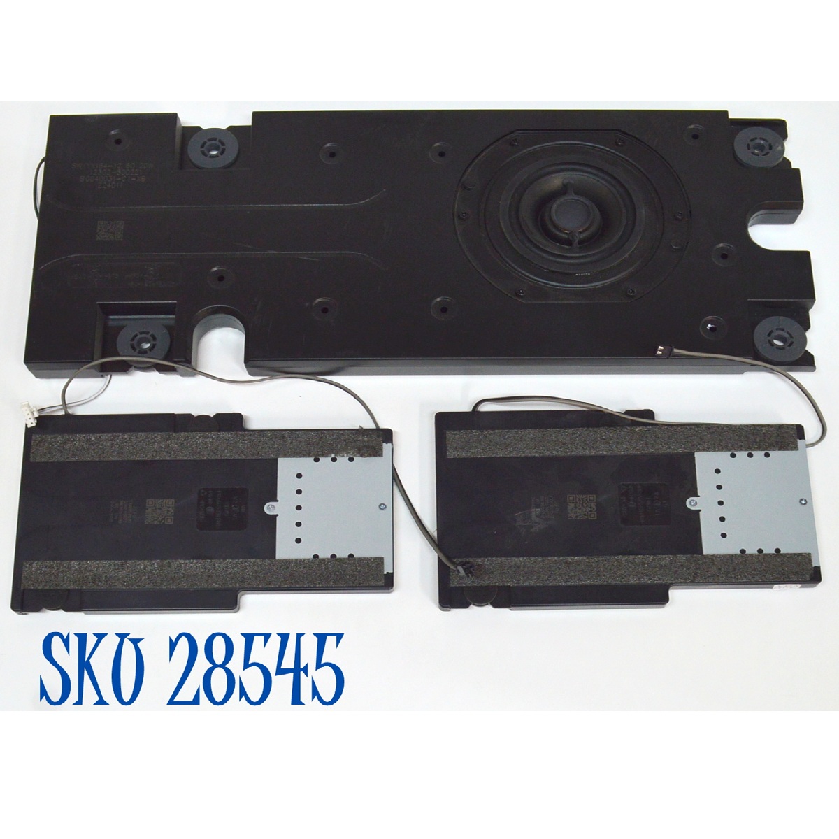 KIT DE BOCINAS ORIGINAL PARA TV TCL 3 PIEZAS / NUMERO DE PARTE 12302-500221 / 12302-500177 / SW/YX164-12 / BG040031-C1-XB / YXW185110-1T / BB018510-E1-X1 / MODELO 75QM851G
