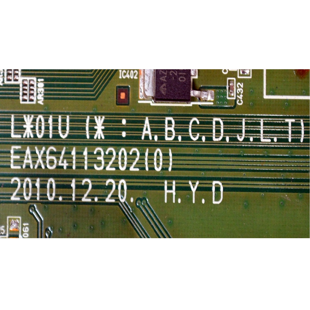 MAIN ORIGINAL PARA TV LG FULL HD / NUMERO DE PARTE EBT61596601 / EAX64113202 / EAX64113202(0) / 3642-1292-0150 / 3642-1292-0395 / 61596601 / PANEL LC420EUN (RD)(V1) / MODELO 42LV3500-UA / 42LV3500-UA.CCCYLH - Imagen 2