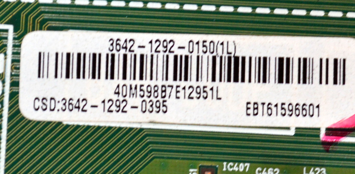 MAIN ORIGINAL PARA TV LG FULL HD / NUMERO DE PARTE EBT61596601 / EAX64113202 / EAX64113202(0) / 3642-1292-0150 / 3642-1292-0395 / 61596601 / PANEL LC420EUN (RD)(V1) / MODELO 42LV3500-UA / 42LV3500-UA.CCCYLH - Imagen 3