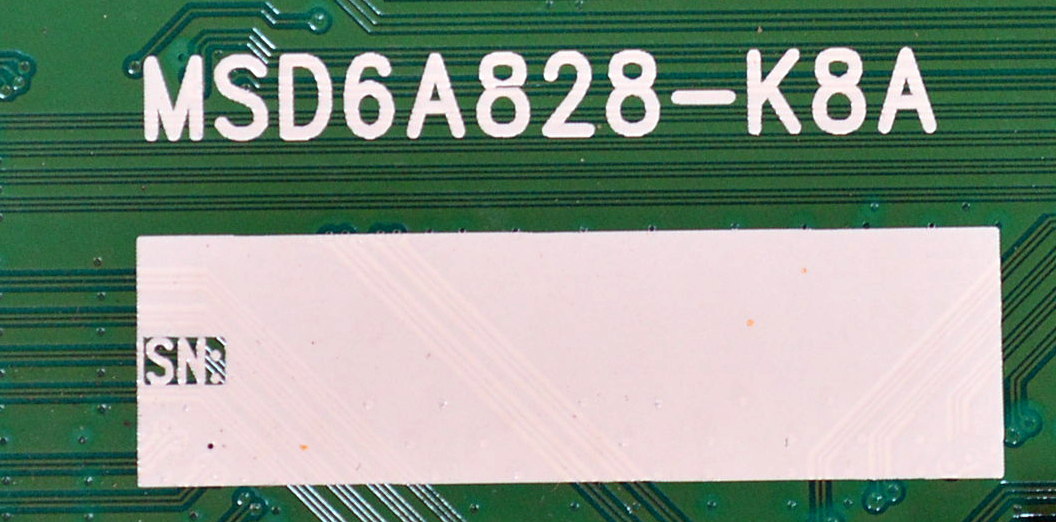 MAIN ORIGINAL PARA TV AVER 4K UHD ANDROID / NUMERO DE PARTE MSD6A828-K8A / 4704-M6A828-A2233G02 / 9011-11K825-A48T1231 / WDA18061018-00 / PANEL K750WD90 / DISPLAY LC750EQY (FJ)(A2) / MODELO  CP754I - Imagen 2