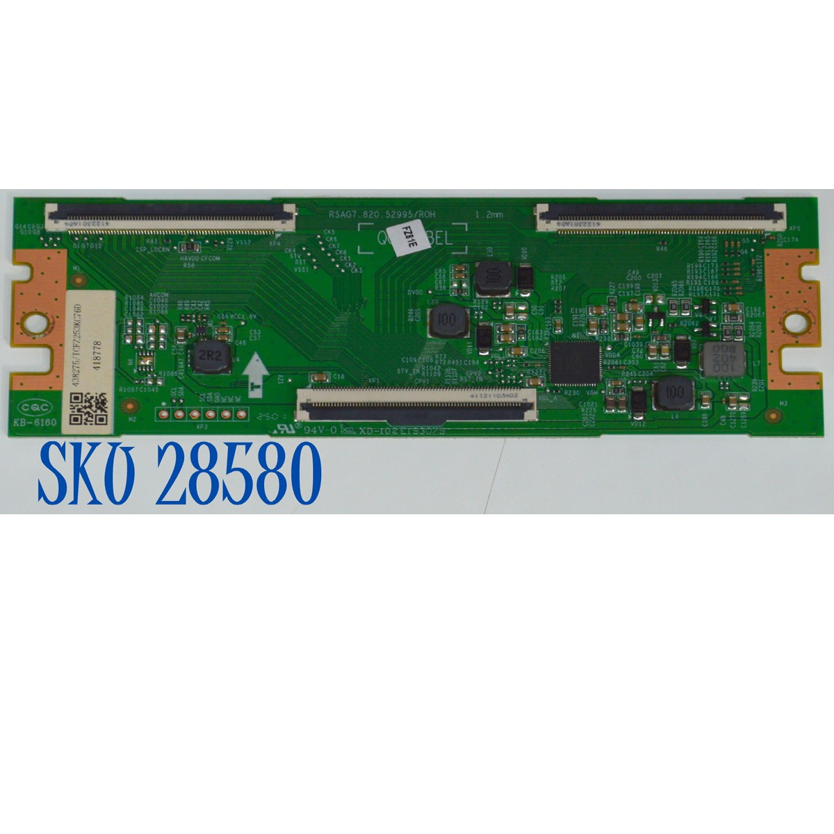 T-CON ORIGINAL PARA TV HISENSE / NUMERO DE PARTE 438275 / RSAG7.820.52995/ROH / 418778 / XD-102E193079 / PANEL HD750K1U41-T0L5B1\ROH / DISPLAY JR745R3HD0Y / MODELO 75QD6QV / 75QD6QV 75Q60QUV