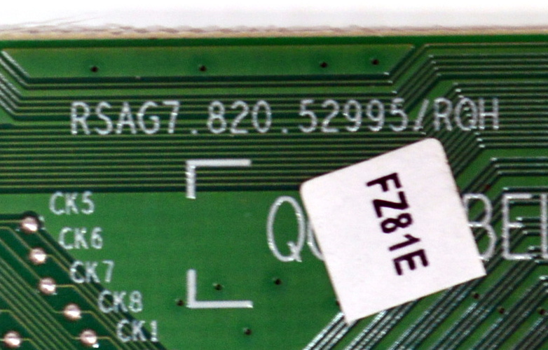 T-CON ORIGINAL PARA TV HISENSE / NUMERO DE PARTE 438275 / RSAG7.820.52995/ROH / 418778 / XD-102E193079 / PANEL HD750K1U41-T0L5B1\ROH / DISPLAY JR745R3HD0Y / MODELO 75QD6QV / 75QD6QV 75Q60QUV - Imagen 2