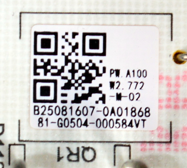 FUENTE DE PODER ORIGINAL NUEVA PARA TV TCL / NUMERO DE PARTE 81-G0504-000584VT / PW.A100W2.772 / B25081607 / MODELO 55S453 - Imagen 2