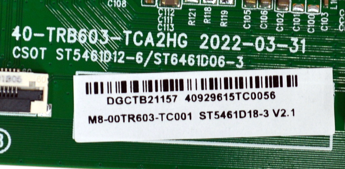 T-CON ORIGINAL NUEVA PARA TV / NUMERO DE PARTE M8-00TR603-TC001 / 40-TRB603-TCA2HG / ST5461D12-6 / ST6461D06-3 / ST5461D18-3 V2.1 - Imagen 2