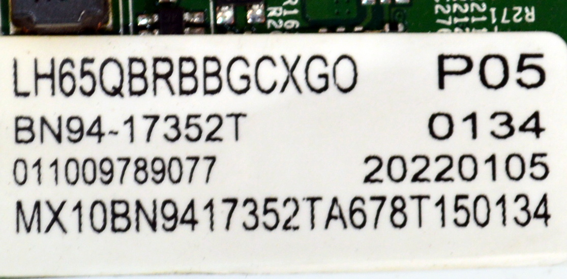 MAIN ORIGINAL PARA TV SAMSUNG / NUMERO DE PARTE BN94-17352T / BN41-02711B / BN41-02711 / BN97-18566Z / BYBH2143 / BN41-02744B-000 / BN9417352T / PANEL CY-NR065HGHVWH / DISPLAY ST6451D04-7 V2.2 / BN96-53489A / MODELO LH65QBRBBGCXGO / LH65QBRBBGCXGO CC05 - Imagen 2
