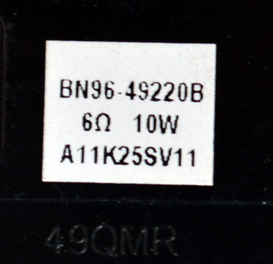 KIT DE BOCINAS ORIGINAL PARA TV SAMSUNG 2 PIEZAS / NUMERO DE PARTE BN96-49220B / 49QMP / 49QMR / BN9649220B / MODELO LH65QBRBBGCXGO - Imagen 2