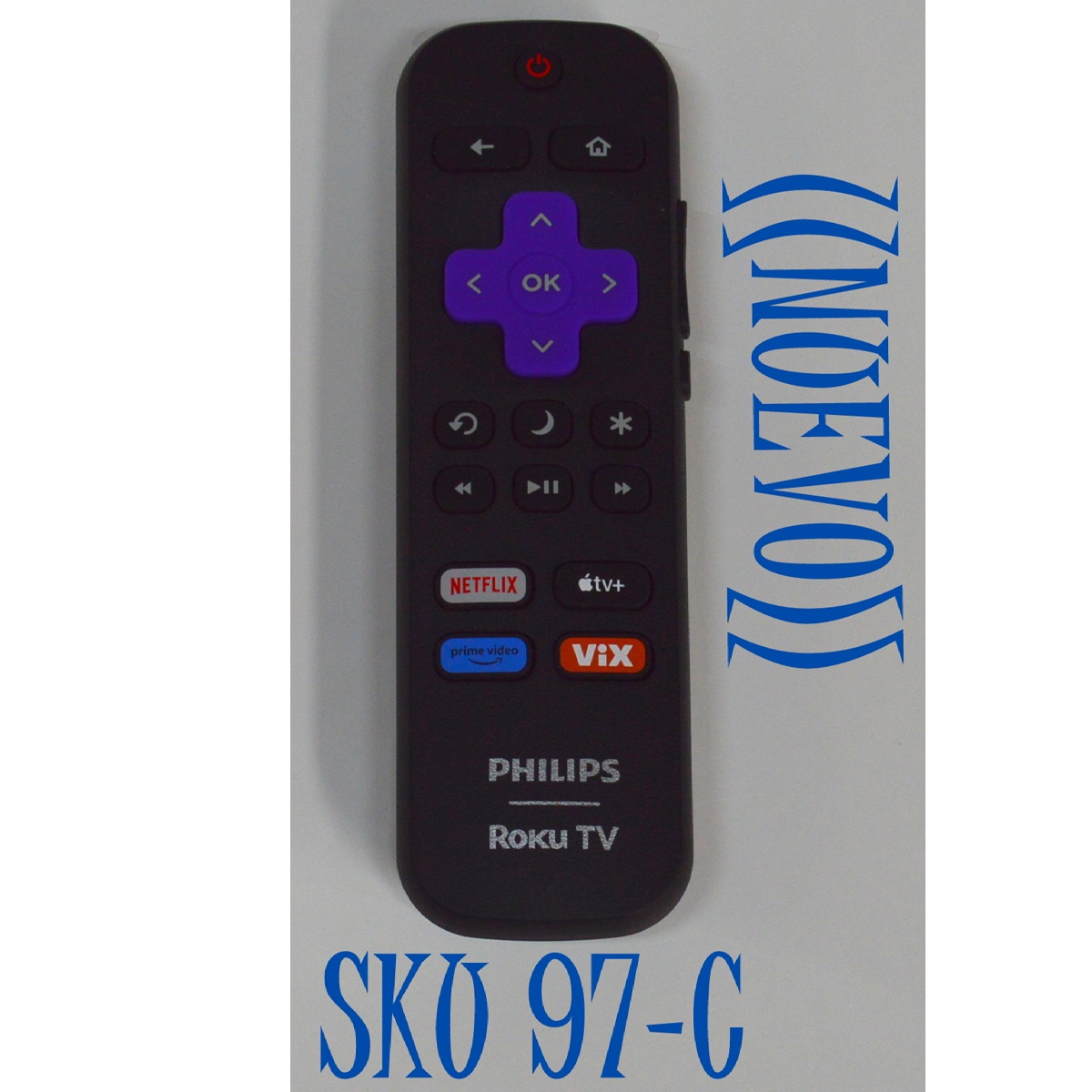 CONTROL  REMOTO ORIGINAL NUEVO PARA TV PHILIPS ROKU TV / NUMERO DE PARTE 3026000048 / RC-ALIR / RC18F-T9 - Imagen 1