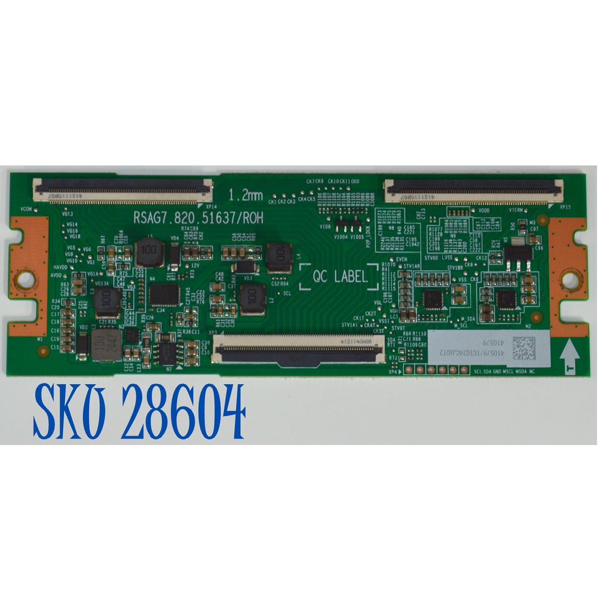 T-CON ORIGINAL PARA TV HISENSE / NUMERO DE PARTE 410579 / RSAG7.820.51637/ROH / H41802PNV59A2 / PANEL HD750K1U71-T0L3B2\S0\GM\ROH / DISPLAY HV750QUB-F92 / MODELO 75A65NV
