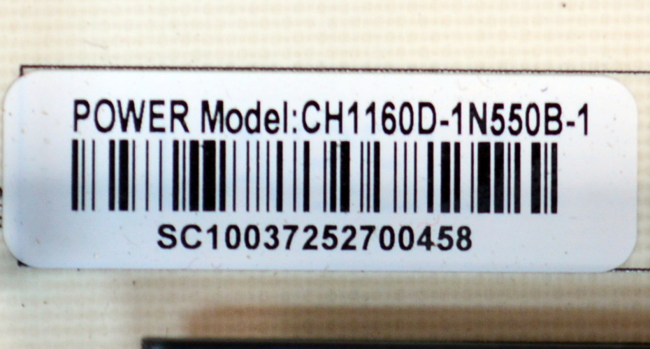 FUENTE DE PODER ORIGINAL PARA TV JVC / NUMERO DE PARTE CH1160D-1N550B-1 / PCB:CH1160D-1N550S / CH1160D-1N550S / PANEL C600Y24-N9 / DISPLAY HV600QUB-F70 / MODELO SI60URF - Imagen 2