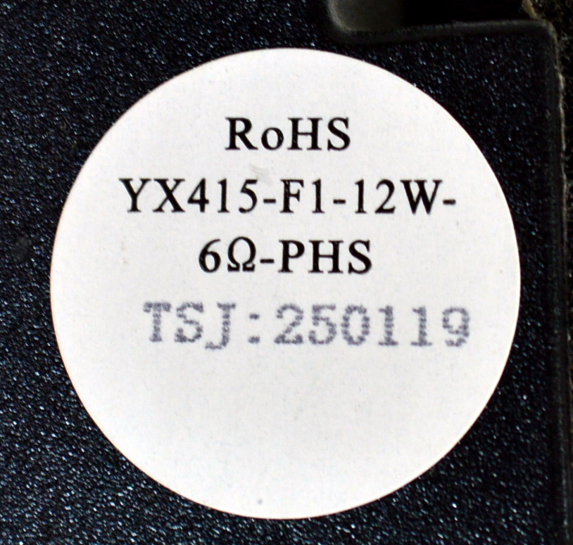 KIT DE BOCINAS ORIGINAL PARA TV JVC 2 PIEZAS / NUMERO DE PARTE LSB-36150 / YX415-F1-12W / MODELO SI60URF - Imagen 3