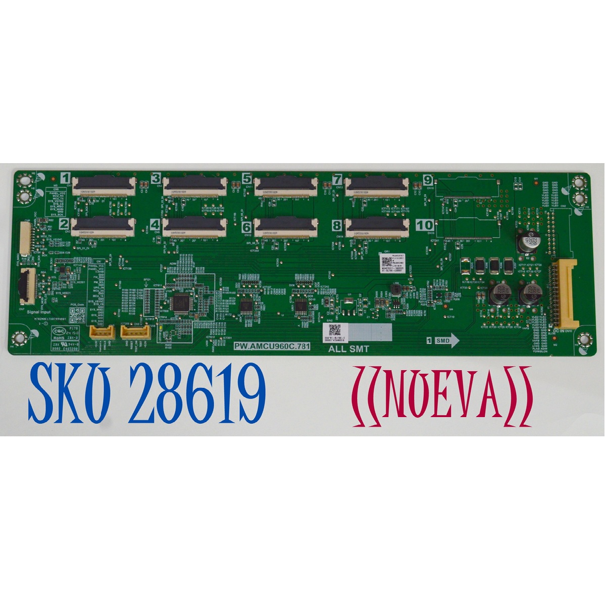 LED DRIVER ORIGINAL NUEVA PARA TV / NUMERO DE PARTE 81-BLI19X-C200001 / PW.AMCU960C.781 / M24070311 / 4724M0516 / PW.AMCU512C.781