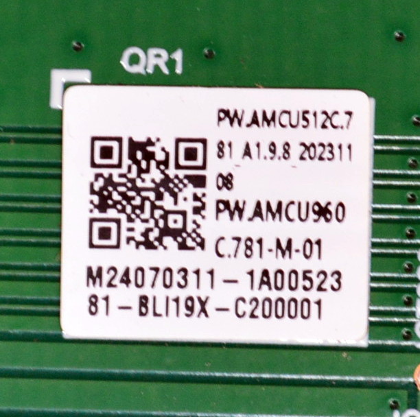 LED DRIVER ORIGINAL NUEVA PARA TV / NUMERO DE PARTE 81-BLI19X-C200001 / PW.AMCU960C.781 / M24070311 / 4724M0516 / PW.AMCU512C.781 - Imagen 3
