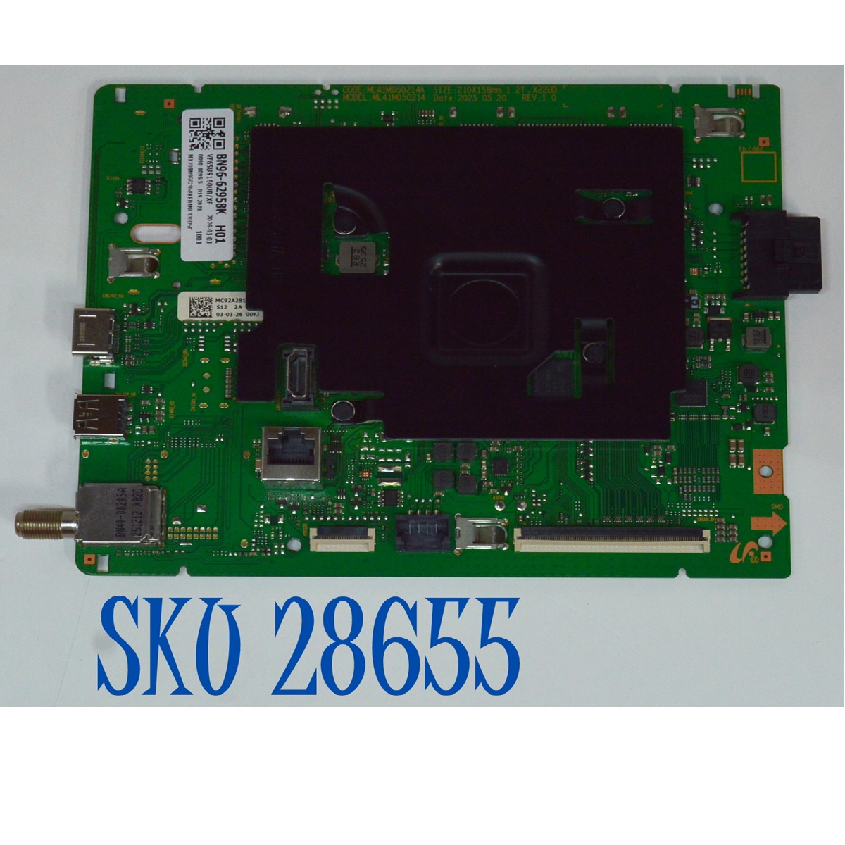 MAIN ORIGINAL PARA TV SAMSUNG 4K UHD HDR SMART TV / NUMERO DE PARTE BN96-62958K / ML41M050214A / ML41M050214 / BN9662958K / PANEL CY-BF065HGSV6H / DISPLAY JR645R3HD1K / MODELO UN65U7900FDXZA / UN65U7900FDXZA UF16
