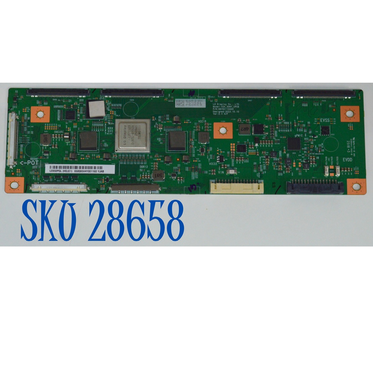 T-CON ORIGINAL PARA TV SONY / NUMERO DE PARTE 6871L-7645B / 6870C-1046A / LE650PQL (HS)(E1) / 7645B / PANEL YDEM065UNG11 / MODELO K-65XR80C / K65XR80C