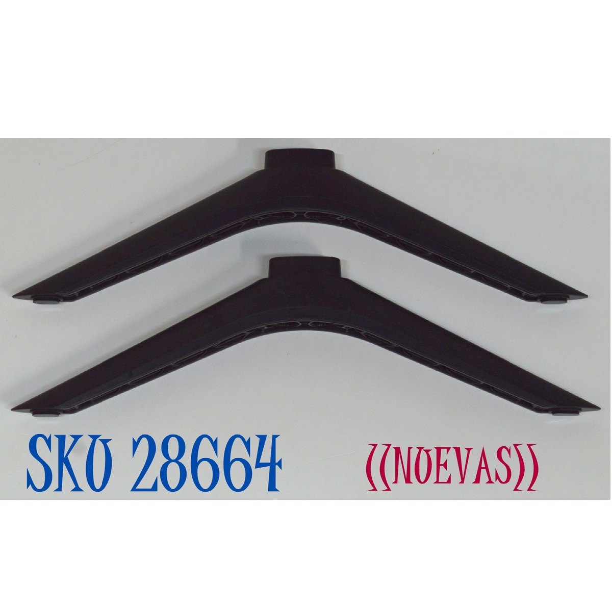 KIT DE BASES ORIGINAL NUEVAS PARA TV ONN 2 PIEZAS / NUMERO DE PARTE LD4080
