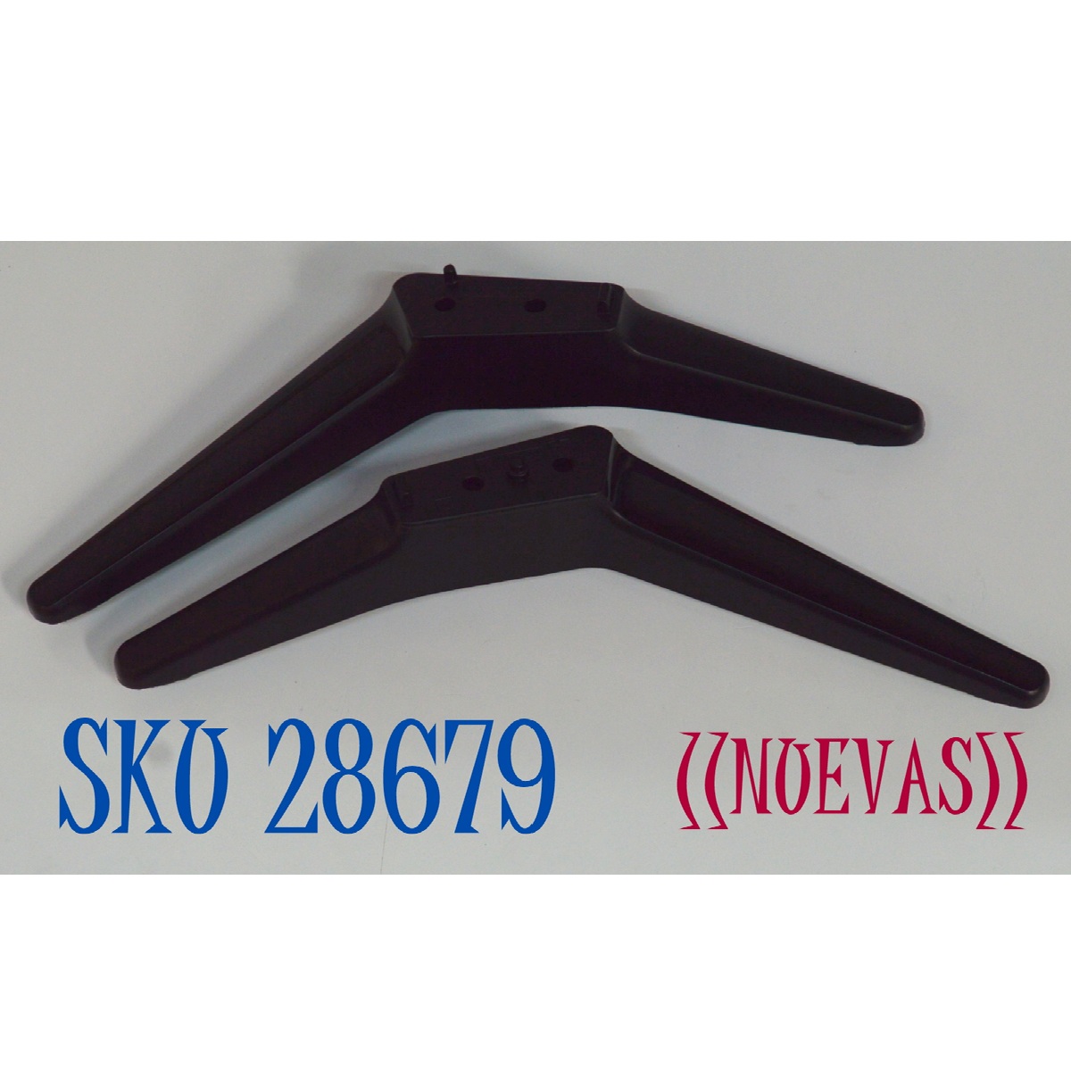 KIT DE BASES ORIGINAL NUEVAS PARA TV SEIKI 2 PIEZAS / NUMERO DE PARTE Y16C385 / Y16C3851300 (R) / Y16C3851400 (L) / MODELO SC-40FK700N / SC-39HS950N