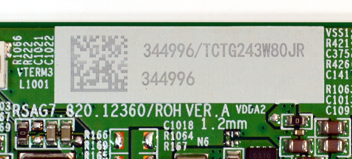 T-CON ORIGINAL PARA TV HISENSE / NUMERO DE PARTE 344996 / RSAG7.820.12360/ROH VER.A / PANEL HD750HU71-TOL8B1 / DISPLAY HV750QUB-F92 / MODELO 75A6NV - Imagen 2