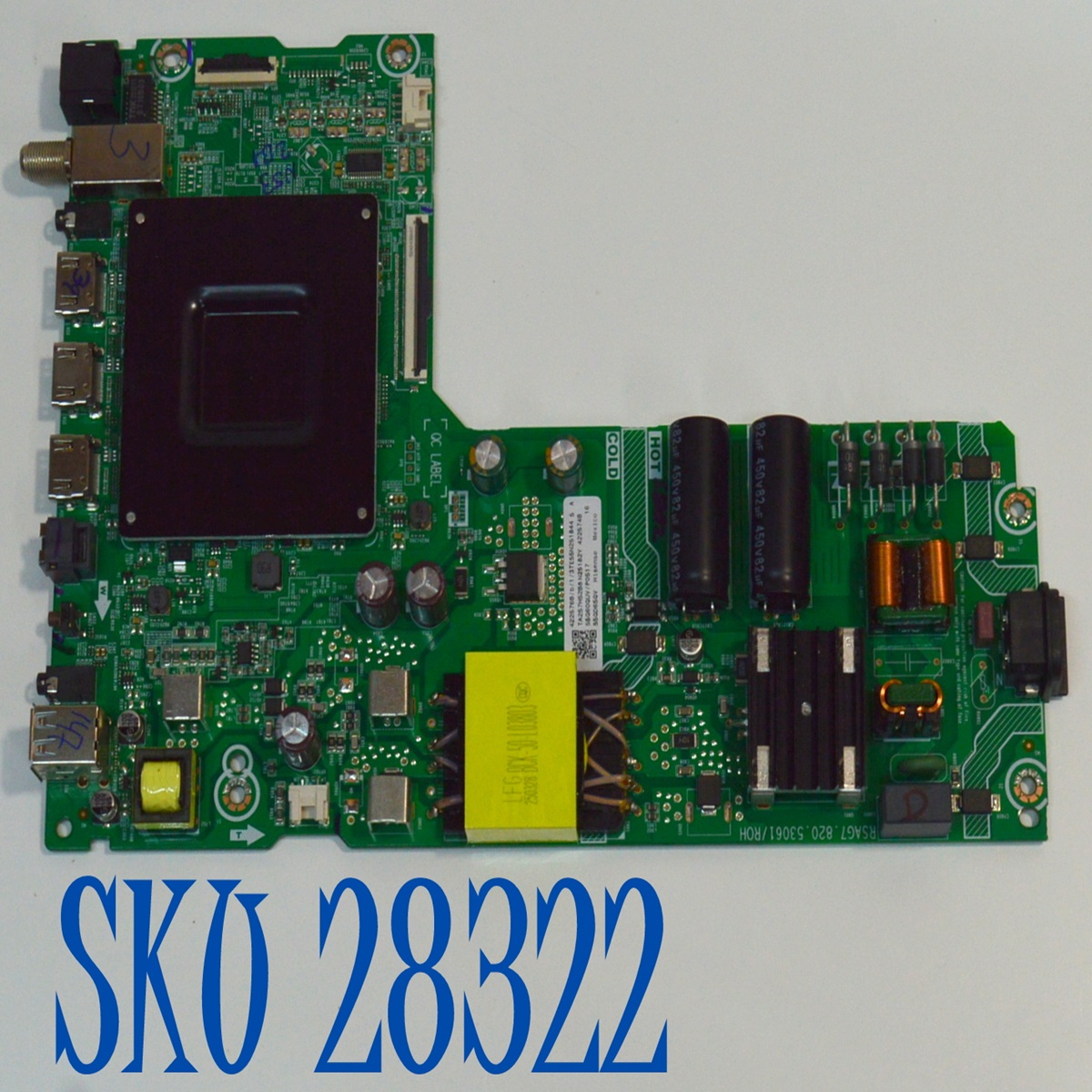 MAIN FUENTE COMBO ORIGINAL PARA TV HISENSE QLED 4K UHD HDR VIDAA / NUMERO DE PARTE 422576 / RSAG7.820.53061/ROH / 422574 / 55Q60QUV / T422574B / N25182Y-01997 / PANEL HD550K1U71-T0L5\ROH / DISPLAY HF550QUB-F21 REV.2.0 / MODELO 55QD65QV / 55QD6QV