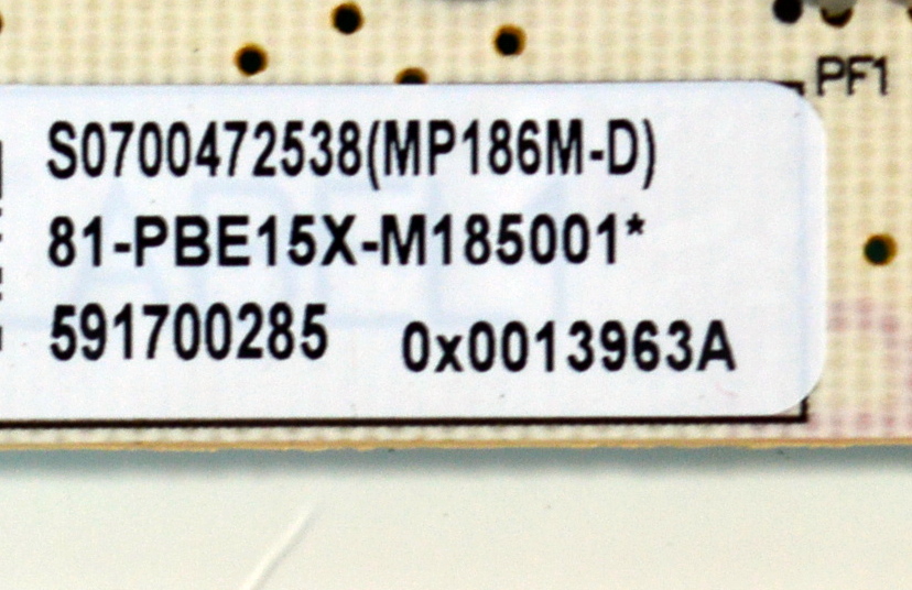 FUENTE DE PODER ORIGINAL PARA TV / NUMERO DE PARTE 81-PBE15X-M185001 / MP186M-D / PBC:MP186M-D REV:1.0 / 591700282 / S0700472538 - Imagen 2