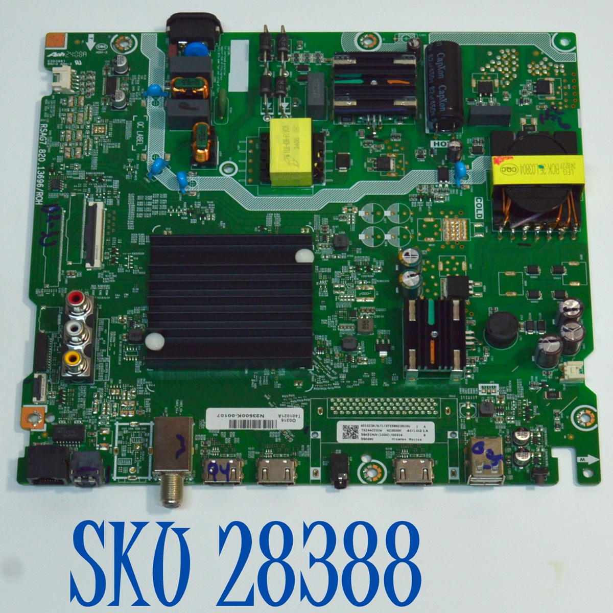 MAIN FUENTE COMBO ORIGINAL PARA TV HISENSE 4K UHD HDR VIDAA / NUMERO DE PARTE 401023 / RSAG7.820.13969/ROH / 401021 / 58A51HUV(1000) / N23500K / PANEL HD580Y1U92-TALA / DISPLAY CV580U1-T01 REV:02 / MODELO 58A6NV / 58A6NV 58A51HUV