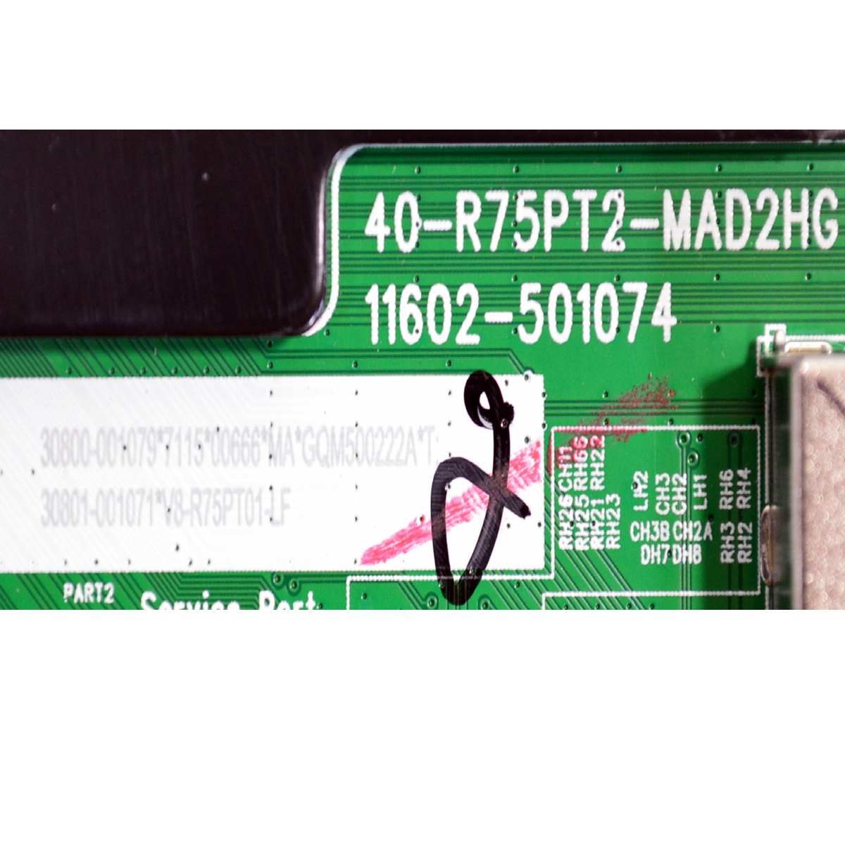 MAIN ORIGINAL PARA TV TCL QLED 4K UHD HDR GOOGLE TV / NUMERO DE PARTE 30800-001079 / 40-R75PT2-MAD2HG / 11602-501074 / R75PT2 / 30801-001071 / V8-R75PT01-LF / PANEL LVU430DAL / DISPLAY V430DJ2-Q01 / MODELO 43Q5K - Imagen 2