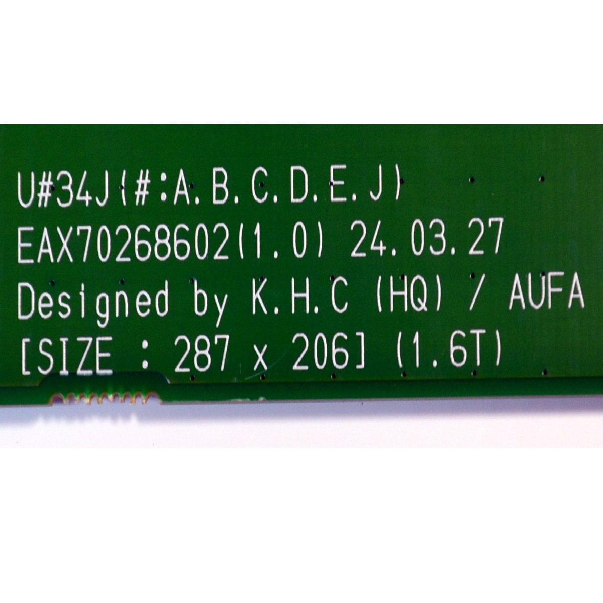 MAIN ORIGINAL PARA TV LG 4K UHD HDR SMART TV / NUMERO DE PARTE EBU67906702 / EAX70268602 / EAX70268602(1.0) / 67906702 / PANEL NC500TQG-VHKHJ / DISPLAY PT500GT04-2 VER.1.0 / MODELO 50UR7800PSM / 50UR7800PSM.BWMULJM - Imagen 3