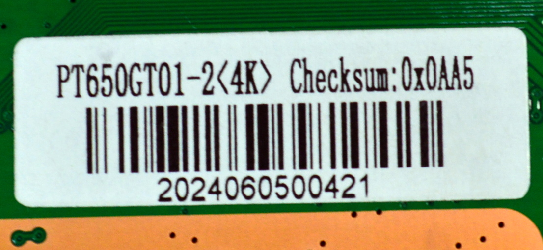 T-CON ORIGINAL PARA TV WESTINGHOUSE / NUMERO DE PARTE TU961KCG4F1-A / TU961KCG4F1-A V1.0 / PT650GT01/ 2024060500421 DISPLAY PT650GT01-2 / MODELO WR65UT4212 - Imagen 3