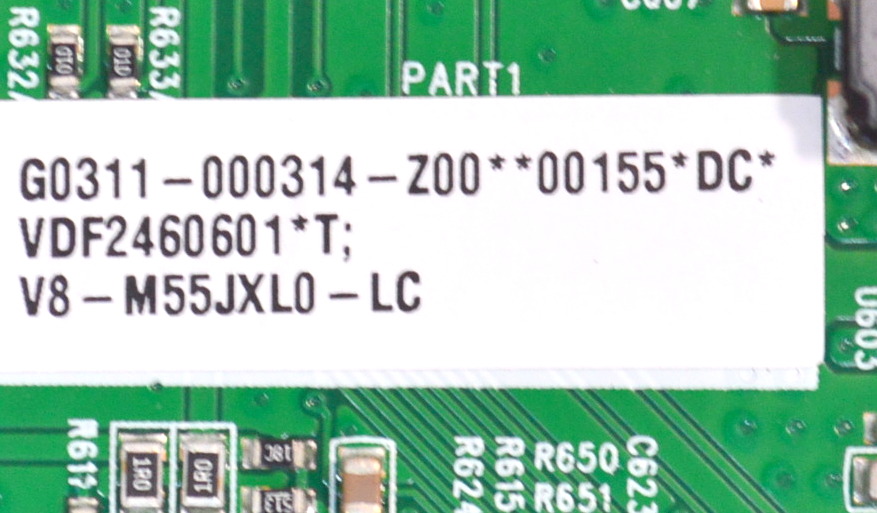 LED DRIVER ORIGINAL PARA TV TCL / NUMERO DE PARTE G0311-000314 / G0102-000608 / 40-FFKCL0-DCA2LG / 55JXL0 / V8-M55JXL0-LC / PANEL LVU550NDJL / DISPLAY ST5461D20-9 V2.1 / MODELO 55QM61K - Imagen 2