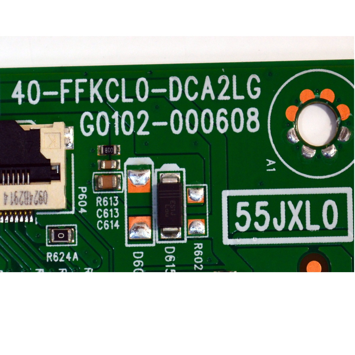 LED DRIVER ORIGINAL PARA TV TCL / NUMERO DE PARTE G0311-000314 / G0102-000608 / 40-FFKCL0-DCA2LG / 55JXL0 / V8-M55JXL0-LC / PANEL LVU550NDJL / DISPLAY ST5461D20-9 V2.1 / MODELO 55QM61K - Imagen 3