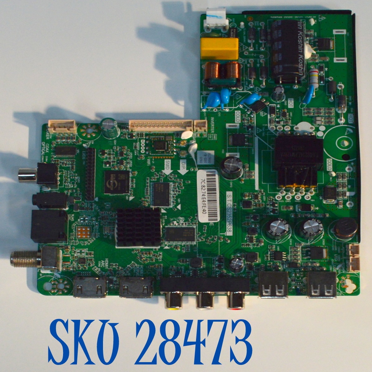 MAIN FUENTE COMBO ORIGINAL PARA TV CUORY HD ANDROID TV / NUMERO DE PARTE S.T.CS2352P638 / 060103-K-00670 / DB-001-334 / HK-01059 / CGDD202406070002 / HJ24060103A / DISPLAY ST3151B07-1 VER.2.1 / MODELO CUO-HDTV32