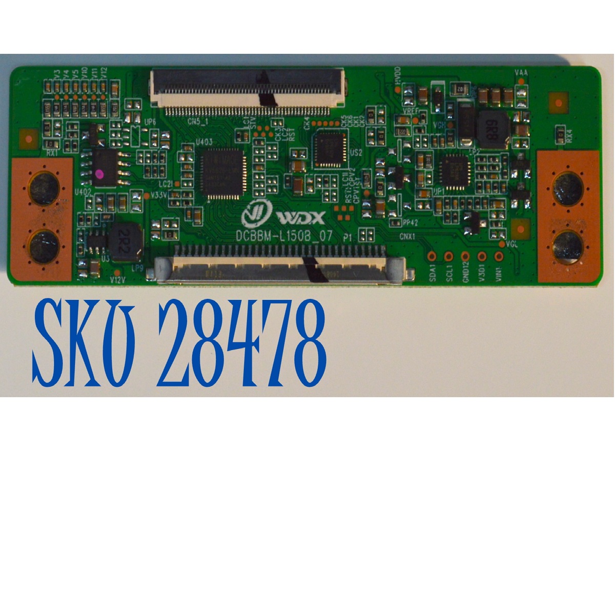 T-CON ORIGINAL PARA TV DAEWOO / NUMERO DE PARTE 34038844 / DCBBM-L5108_07 / 010000689020241202 / PANEL LC320DXJ-SHAC / DISPLAY LC320DXJ (SH)(AC) / MODELO DAW32H