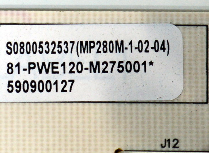 FUENTE DE PODER ORIGINAL PARA TV HISENSE / NUMERO DE PARTE 81-PWE120-M275001 / PCB:MP280M-1-02 / MP280M-1-02-04 / 590900127 / MODELO 65R6CX / 65R6E / 65R6E4 - Imagen 2