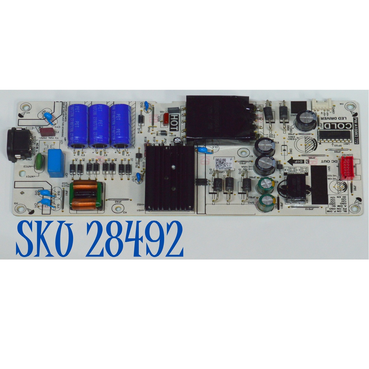 FUENTE DE PODER ORIGINAL PARA TV TCL / NUMERO DE PARTE 81-G0504-000585VT / PW.A100W2.772 / B25071895-1A03886 / MODELO 50S450R