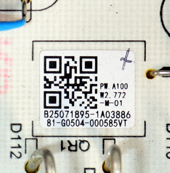 FUENTE DE PODER ORIGINAL PARA TV TCL / NUMERO DE PARTE 81-G0504-000585VT / PW.A100W2.772 / B25071895-1A03886 / MODELO 50S450R - Imagen 2
