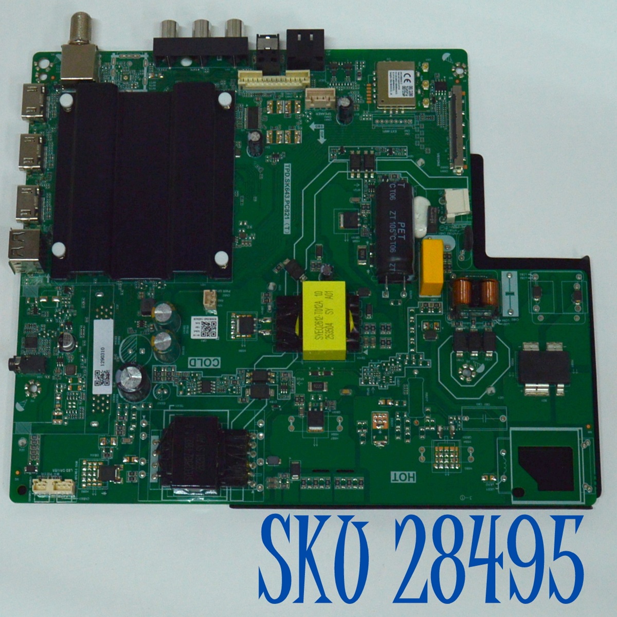 MAIN FUENTE COMBO ORIGINAL PARA TV EVL 4K UHD SMART TV / NUMERO DE PARTE TPD.SK643.PC821 / TPD.SK643.PC821 (T) / 1290310 / B25082065 / SZCH2508-037 / 1.2.100003714 / PANEL T430QVN03.7 / DISPLAY T430QVN03.7 / MODELO 43EVLS4