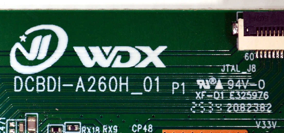T-CON ORIGINAL PARA TV EVL / NUMERO DE PARTE T430QVN03.7 / DCBDI-A260H_01 / 1.210300001141 / 25090100502484 / PANEL T430QVN03.7 / DISPLAY T430QVN03.7 / MODELO 43EVLS4 - Imagen 2