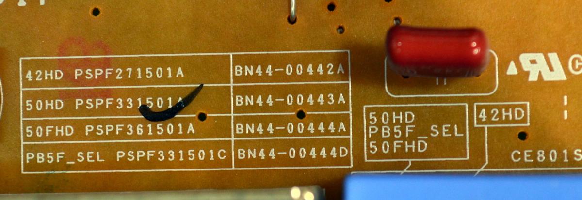 FUENTE DE PODER ORIGINAL PARA TV SAMSUNG / NUMERO DE PARTE BN44-00443A / PSPF331501A / BN4400443A / MODELO PN51D430A3DXZA / PN51D440A5DXZA / PN51D450A2DXZA / PN51D490A1DXZA / PN51D495A6DXZA - Imagen 2