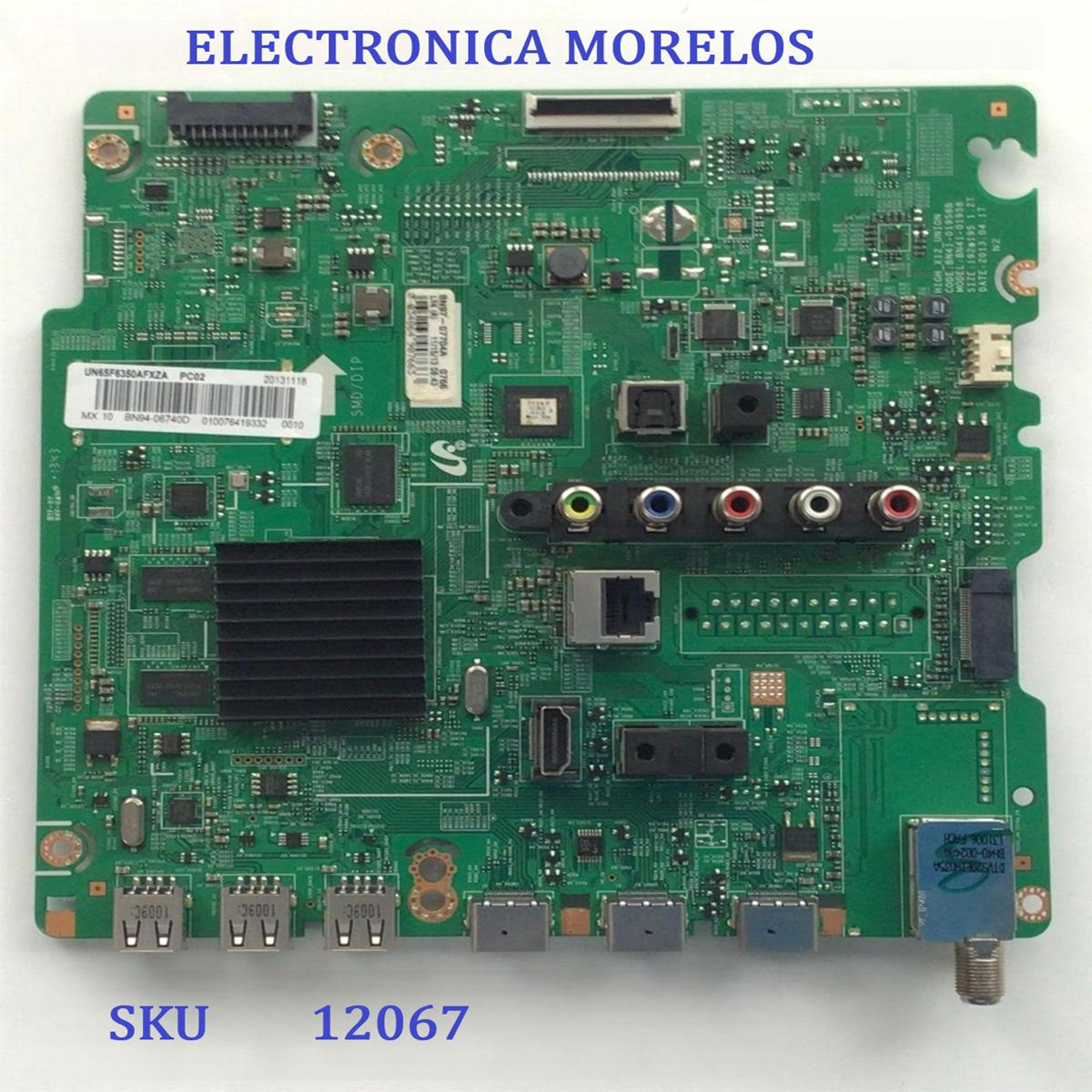 MAIN / SAMSUNG BN94-06740D / BN41-01958B / BN97-07704A / MODELO UN65F6350AFXZA MS01 / PANEL CY-HF650CSAV1H	