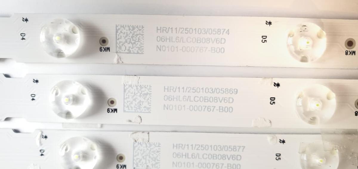 KIT DE LED´S ORIGINAL PARA TV TCL 22 PIEZAS / NUMERO DE PARTE G0104-000481  / 40-GFKCL2-DLC1AG / N0101-000767-B00  PANEL 65" DISPLAY ST6451D08-6 VER.2.3  PANEL 65"  MARCA TCL MODELO 65QM6K - Imagen 3