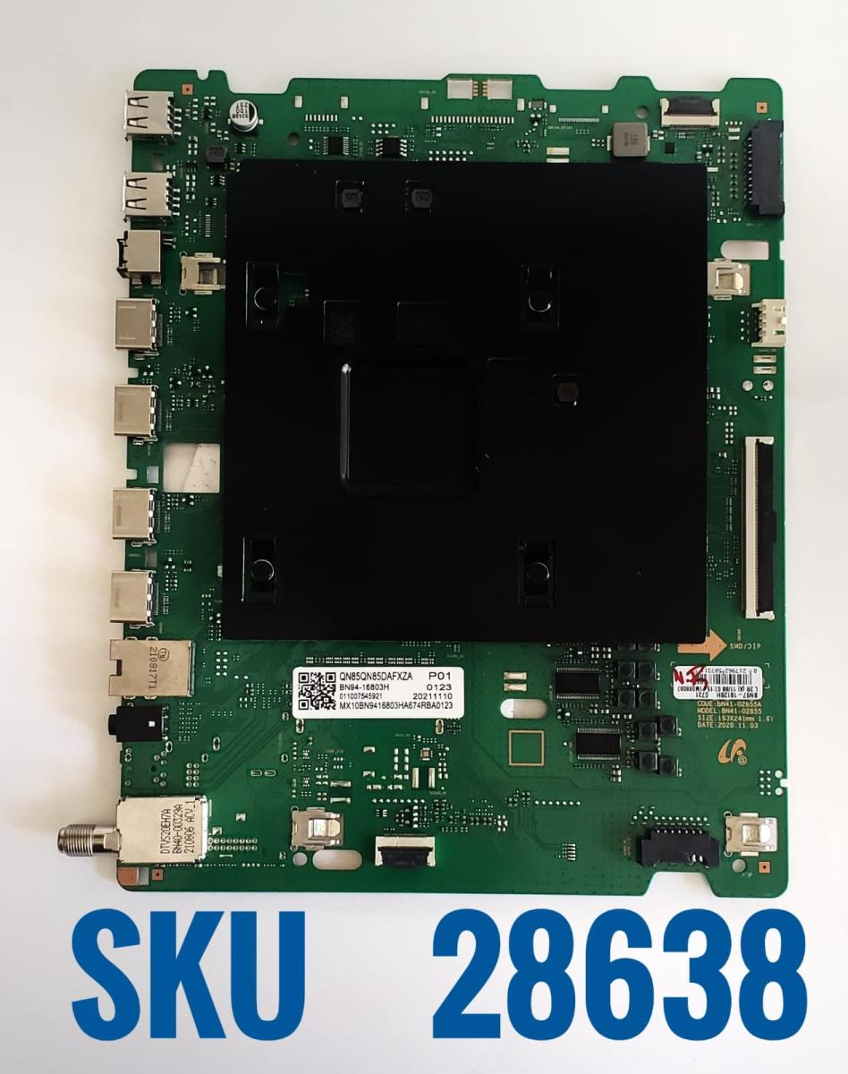MAIN ORIGINAL PARA SAMSUNG 4K UHD HDR SMART TV  NUMERO  DE PARTE  BN94-16803H / BN94-16803H /  BN97-18128H / BN41-02855A / PANEL CY-TA085FMAV1H / MARCA SAMSUNG / MODELOS QN85QN85DAFXZA / AA01